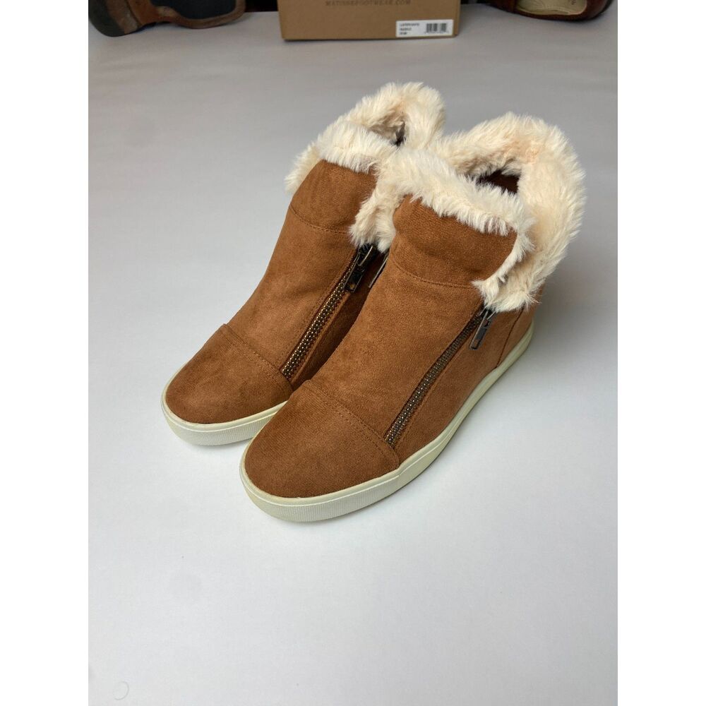 New in Box Coconuts Matisse Later Days Saddle Wedge Sneakers SZ 8.5